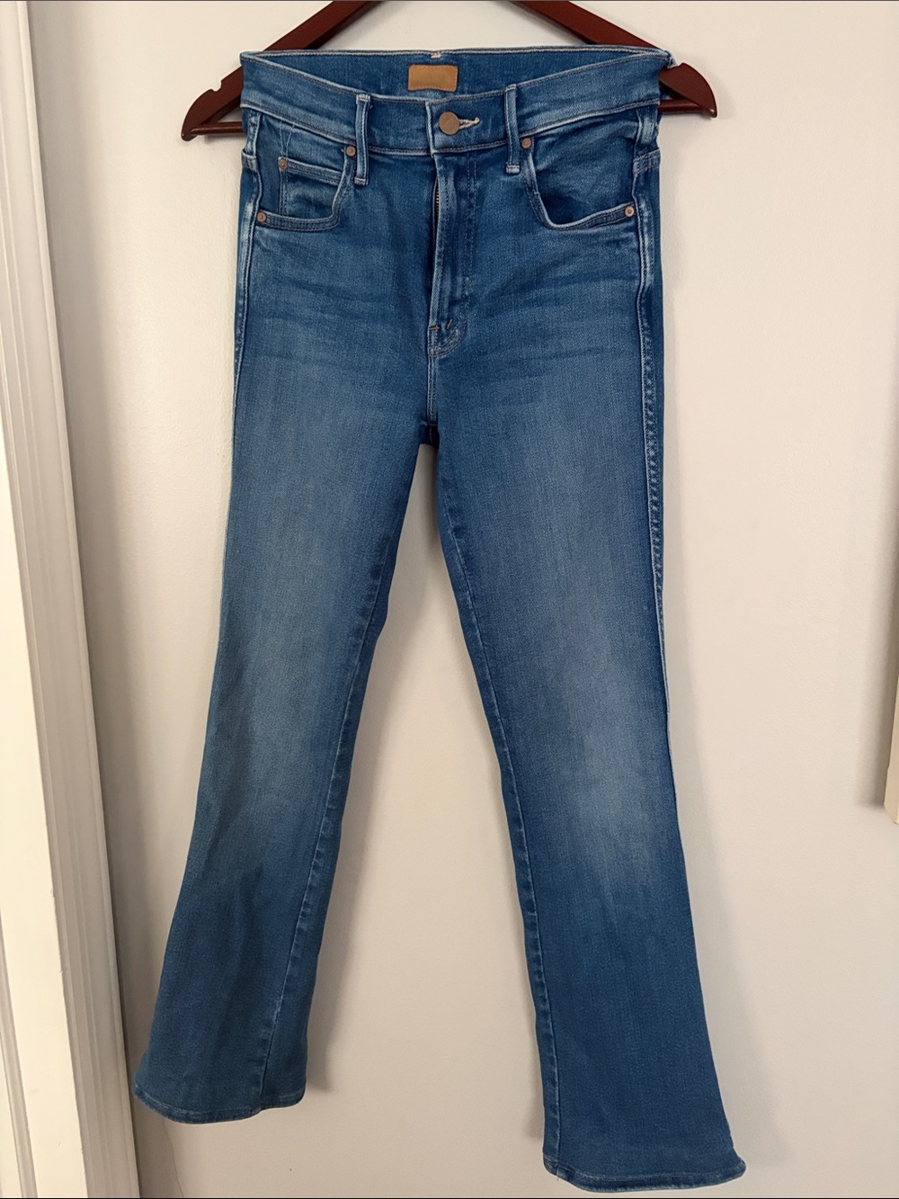 Mother Women’s Blue Mid-Rise Flare Jeans size 25